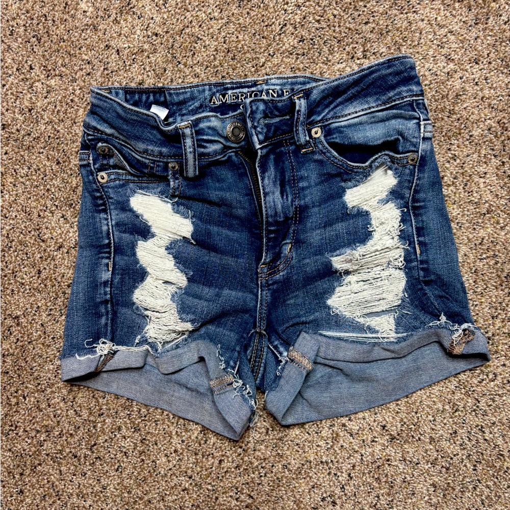 American Eagle Outfitters Women's Blue Denim Shorts